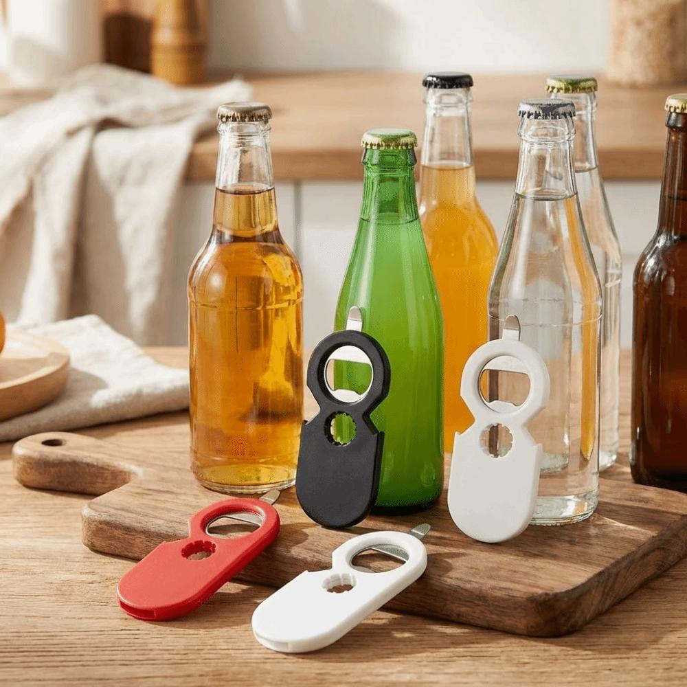 1/3PCS 5-In-1 Magnetic Bottle Opener Ergonomic Strong Sticky Fridge Magnet Opener Lightweight Easy Open Cap Jar Opener