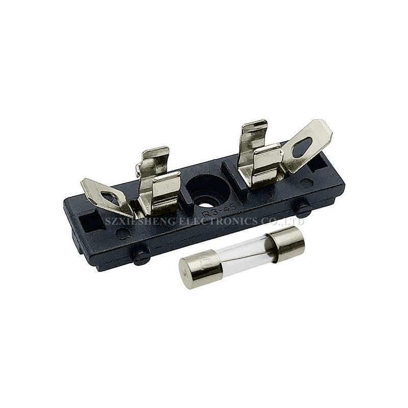 5PCS R3-45 5*20/6*30MM Fuse Holder 10A250V Panel Mounting High Temperature Resistance Fuse Base With 5*20MM/6*30 Tube Fuse Fuse Holders1