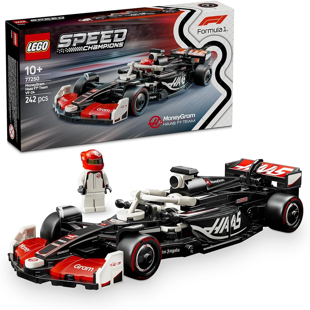 

LEGO Speed Champions MoneyGram Haas F1 Team VF-24 Race Car Toy Building Blocks for Kids Ages 10-12