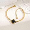 Colorfast Korean-Japanese Titanium Steel Women's Bracelet - Versatile, Fashionable Hand Jewelry.