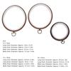 5 Stück Stickrahmen Kreis Kreuzstichrahmen Ring Ovaler Rahmen Retro DIY Zubehör Werkzeuge