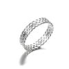 2022 Trendy Hollow Roman Numeral Ring Stainless Steel Love Heart Finger Rings Geometry Brand Jewelry Women Size 7-9
