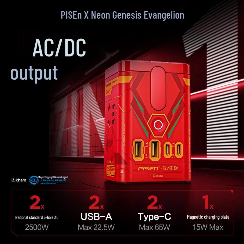 Pisen EVA Asuka 65W GaN Desktop Power Hub CN plug (adapter included)