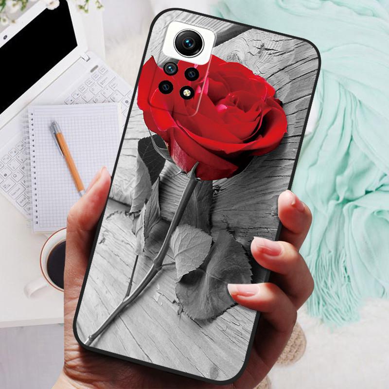 Cover For Redmi Note 12 Pro 4G Case Silicone Painted Soft Protective Black Coque For Xiaomi Redmi Note12 Pro 4G NFC Cartoon TPU