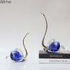 Transparent Crystal Swan Ornaments Creative Artwork Desk Decoration Gold-plated Swan Sculpture Modern Home Decor Accessories