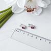 Silver Earrings with Natural Ruby ​​2.863ct (2152965)