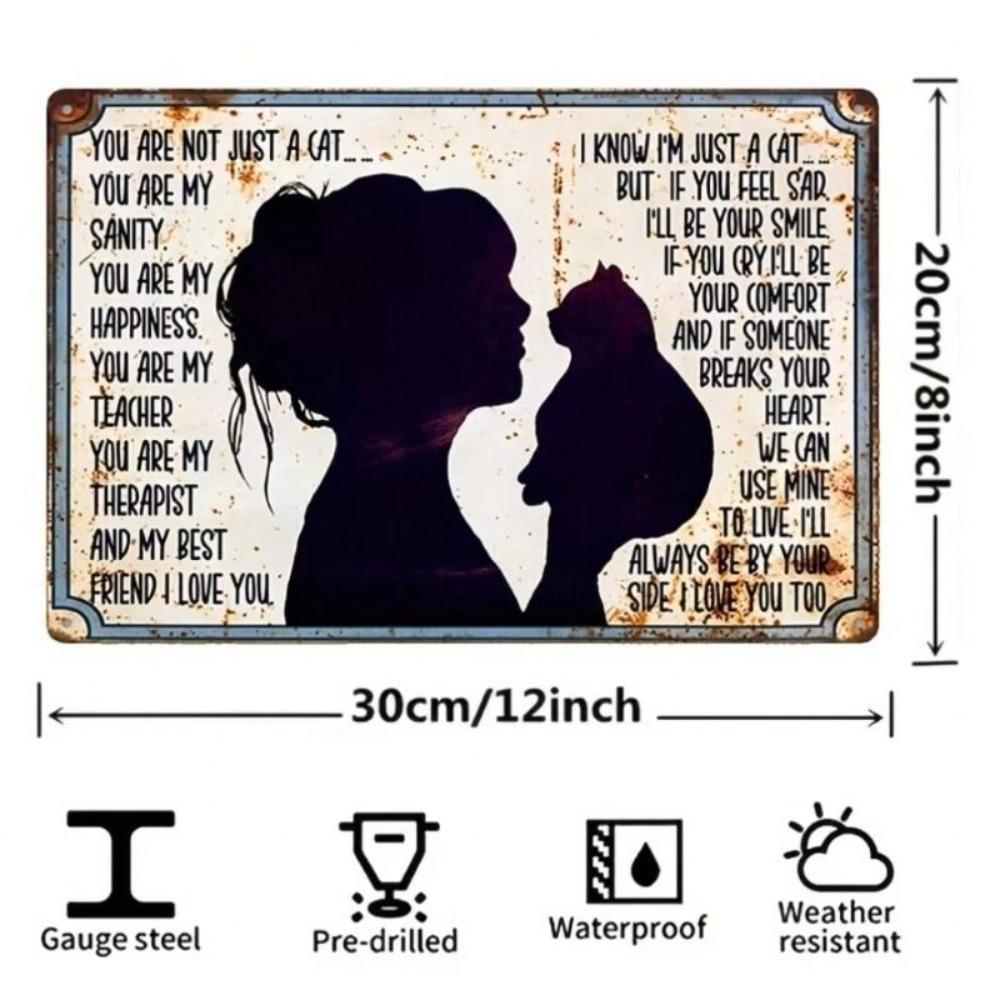 Retro Metal Tin Sign Wall Art Living Room Home Decor 20x30cm