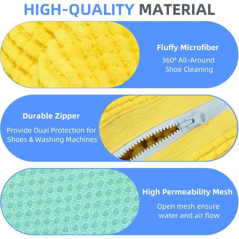 1pc Durable Laundry Wash Bags for Shoes, Zipper Closure & Mesh Fabric Protects Sneakers, Prevents Snags In Washer