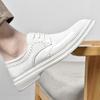 New Models Brogue Fashion Designer Style White Black Versatile Men's Shoes Trendy Men's  Wedding Party Office Shoes