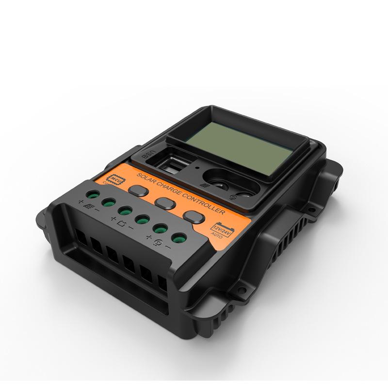 Afișaj dublu curent DC Controler solar 12V/24V LCD PWM Controler de putere fotovoltaică