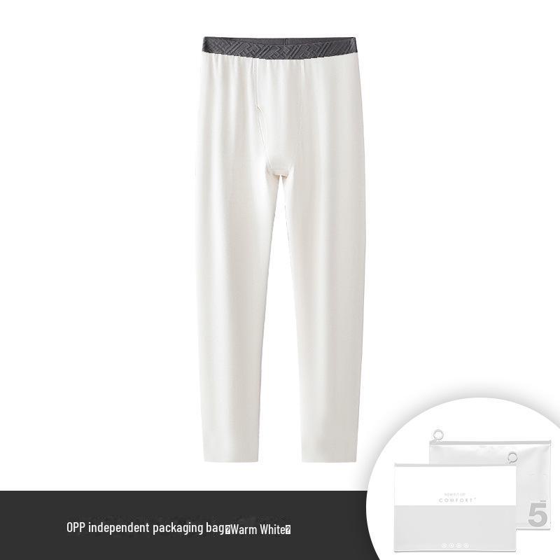 Ultra-Soft & Warm Men's Silk Wool Velvet Seamless Leggings for Autumn & Winter