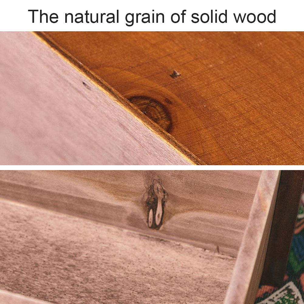 Desk Drawer Organizer Wooden Vintage Apothecary Cabinet with 12 Drawers with Label Slot & Metal Handle for Home Office Dresser B