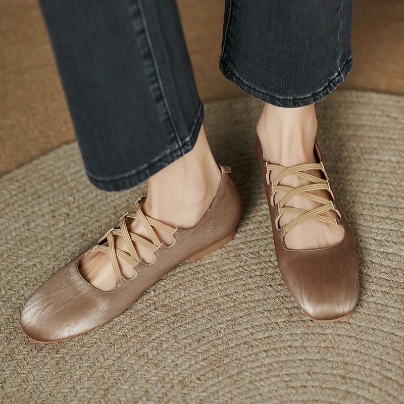 Fashion Women Ballet Dance Flats Shoes Dress Fashion Sandals Summer Soft Designer Loafers Shoes 2025 Casual Brand Zapatillas De Mujer