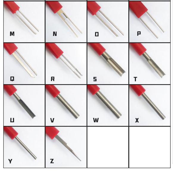 26ks Car Terminal Pin Crimping Terminal Uvolňovací stahovák Nástroj pro demontáž automobilového drátu Nástroj pro opravu automobilového drátu Nástroj pro demontáž kolíku automobilového drátu