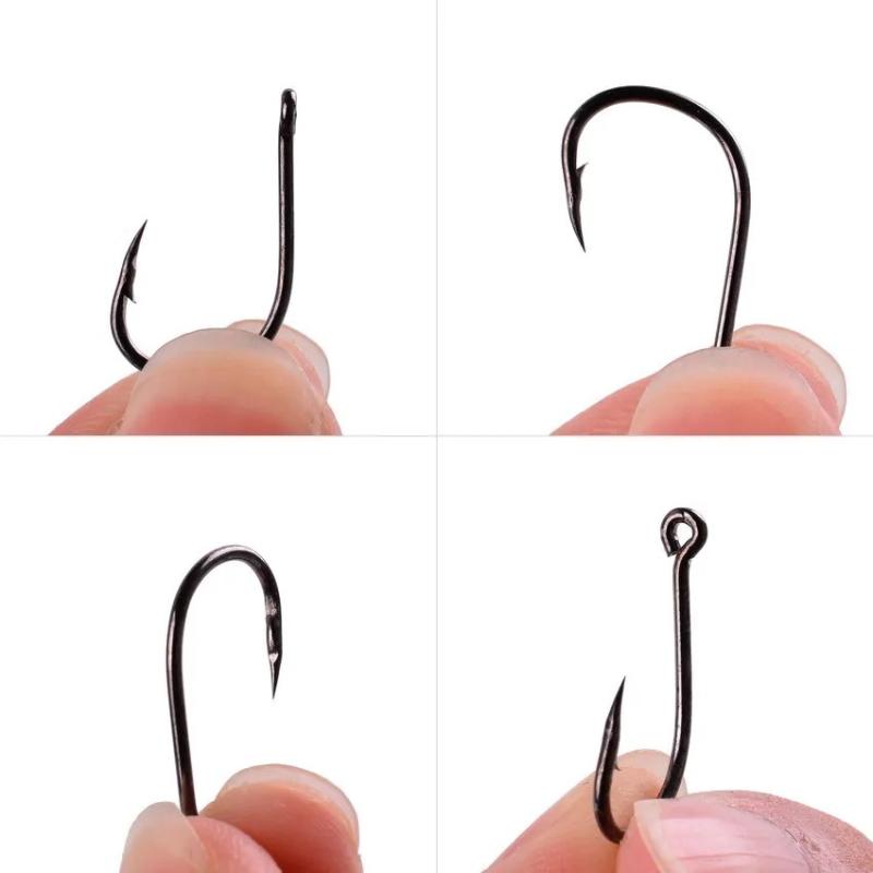 Sea Tackle Accessories Big Ringed Sea Hook Barbed Carp Hooks Single Circle Fishing Hook Fly Fishing Jip Fishing Hooks Set