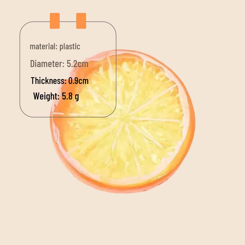 Plastic Lemon Slice Models for Creative Decor and Teaching Props