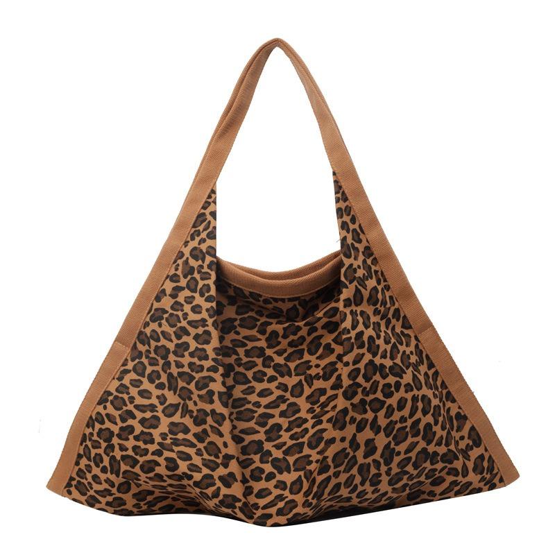 Cheap Small European and American Style Leopard Print Canvas Bag ...
