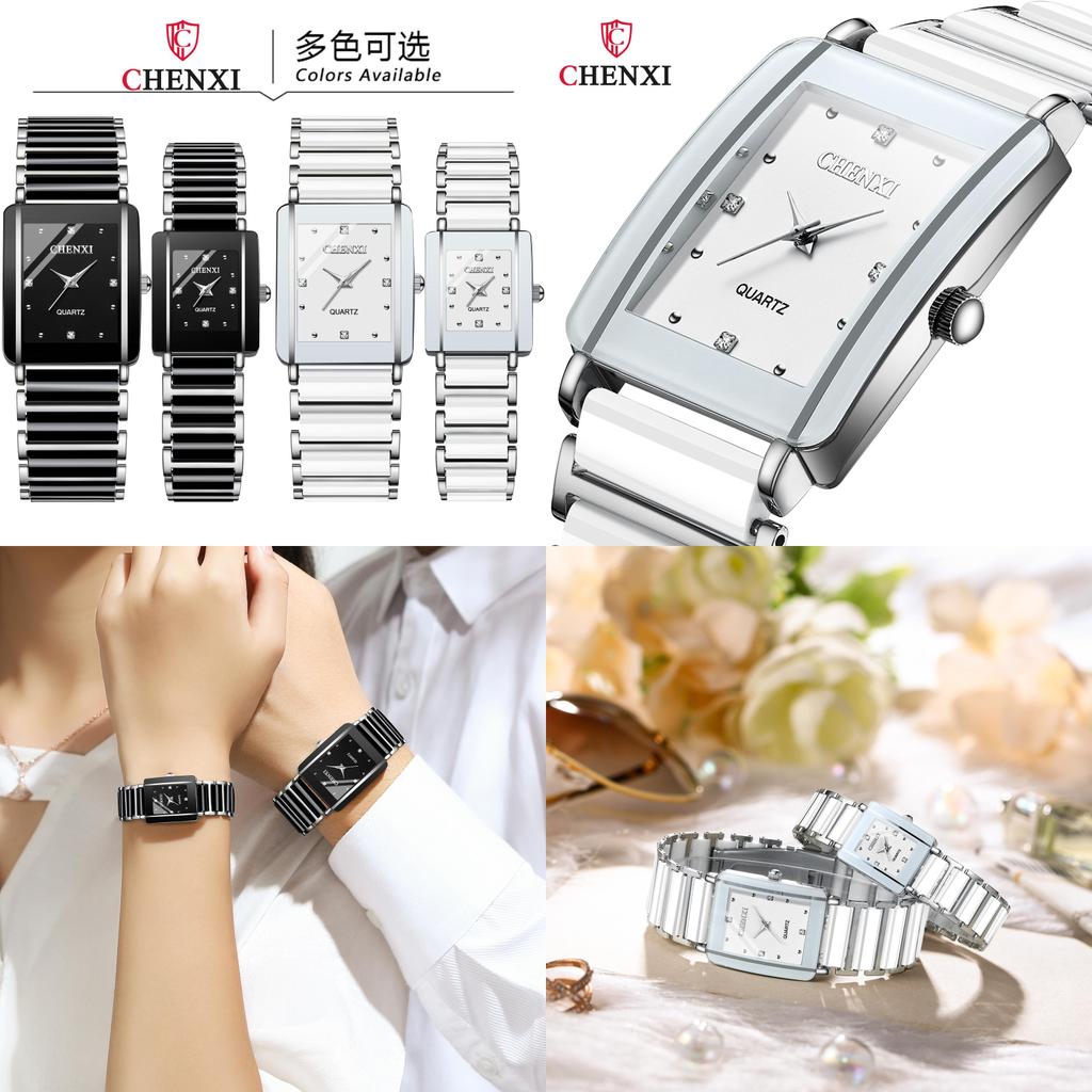 Chenxi Trendig Fyrkantig Parur Grossist Keramisk Gränsöverskridande Utrikeshandel Kvartsur