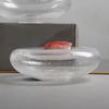 Doppelwandiges Blasen-Glasgeschirr, Dessertteller, Hochwertiges Restaurant Kaltgerichte, Japanische Küche Sashimi-Platten, Kunst Geschirr