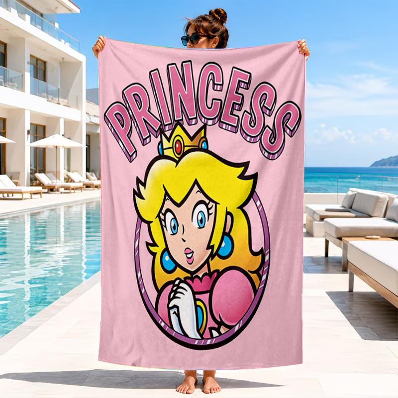 Princess Peach Adventure Beach Towel, Microfiber Beach Towel, Perfect For Pool, Beach, Travel, Home Decor Beach Party Fan Gifts