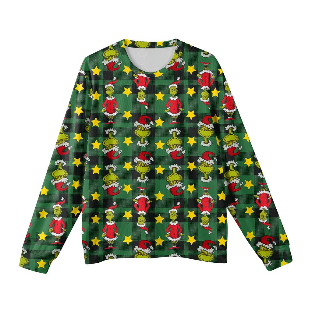 Men's Round Neck Long Sleeve Ribbed Knit Pullover