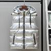 Men's Vest Autumn and Winter Glossy Jacket Thickened Cotton Vest Thermal Vest Korean Version Trendy Outer Wear Couple Vest