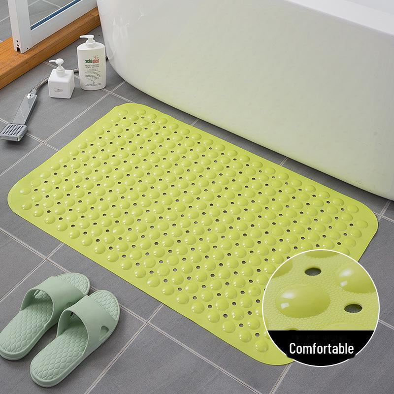 Alfombrilla de baño de PVC antideslizante con ventosas: alfombrilla para el hogar, el baño, la bañera, el inodoro y el masaje