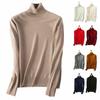 Women's Winter Slim Sweater Knit Turtleneck Soft Cashmere Wool Long Sleeve Pullover
