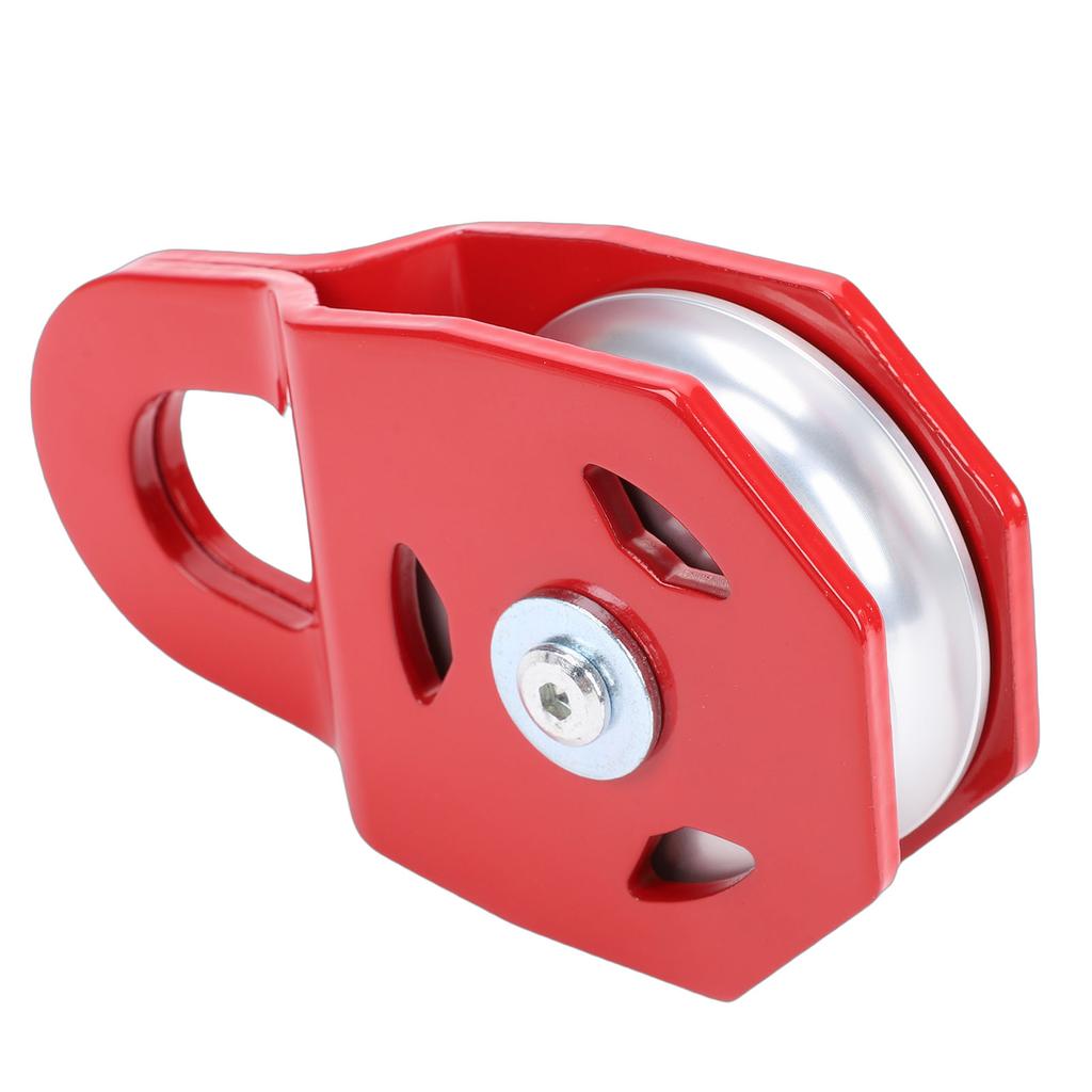 Bloco de Polia de Reboque 8 Toneladas Vermelho Resistente Multifuncional Bloco de Polia de Reboque para Caminhão Trator ATV UTV