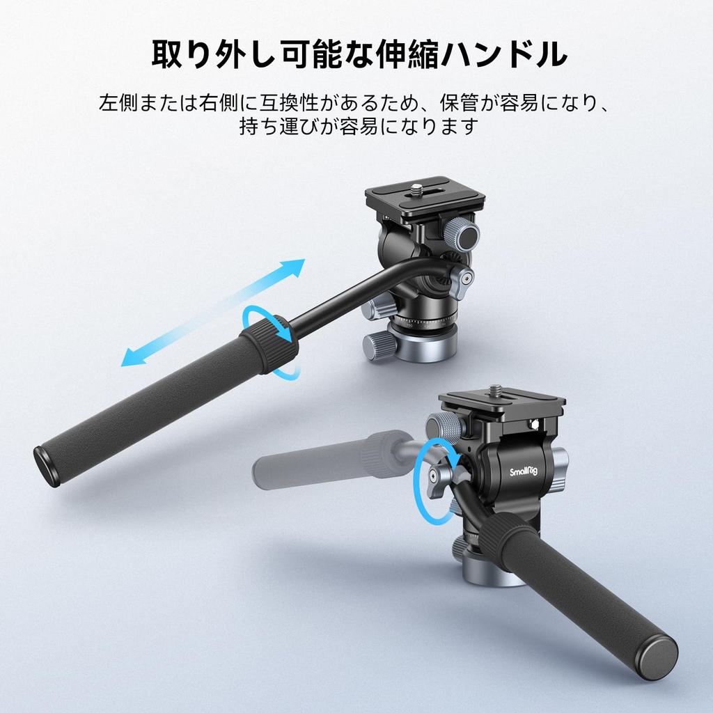 SmallRig Travel Tripod Camera Tripod Video Tripod Kit with Fluid Carbon Fiber Leveling Bowl Base and Center Ultralight Maximum Load for Travel