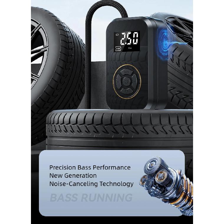 Wireless Car Air Pump Bike Inflato Quick Charging Car Tire Wireless Air Pump Intelligent Electric Tire Inflator Car Motorcycle