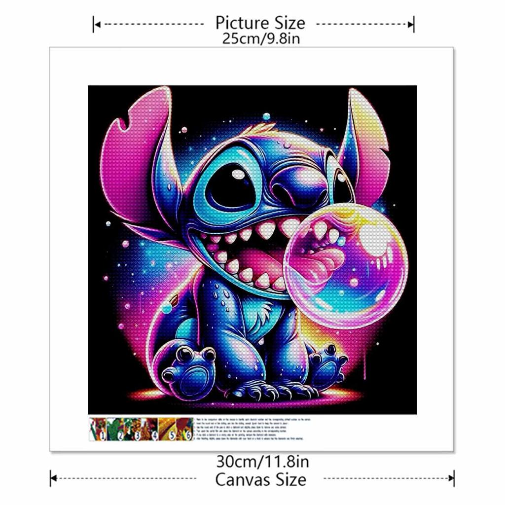 DIY Diamond Painting Stitch Blowing Bubbles Cross Stitch Kit Mosaic Art Diamond Painting Full Circle Diamond Home Decoration
