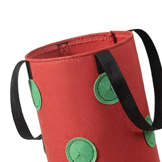Planting Bag with 13 Holes Not Easy to Deform Breathable Hanging Type Reusable Multifunction Non-woven Fabric
