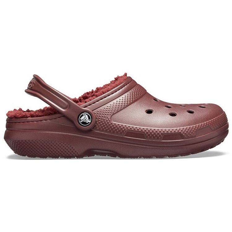 Crocs Classic Clog Eva Classic Warm Cotton Perforated Clogs Unisex clogs Burgundy 203591-60U