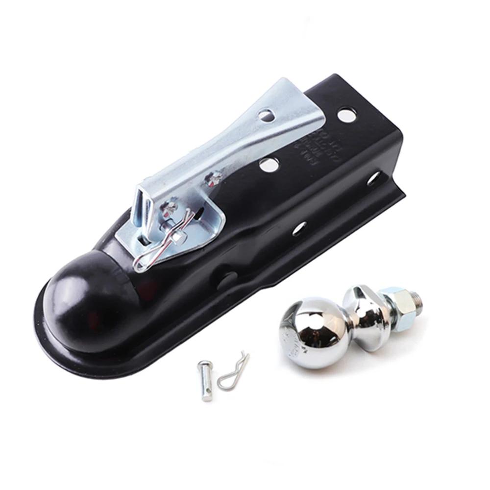 Complete Set Tongue Trailer Coupler 1-7/8 Inch 2000 lb Hitch Ball Fits ATV UTV RV Parts Camper Caravan Dirt Vehicle Quad Parts