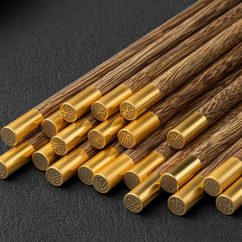 10 Pairs Wooden Chopsticks 25cm Long Chinese Chopsticks Set Japanese Korean Food Chop Sticks Sushi Sticks Wood Kitchen Tableware