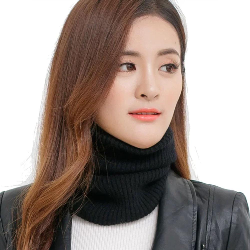 1PC Winter Neck Warmer Scarf Thick Warm Elastic Collar Convertible Headband-like Accessory for Outdoor Casual Office