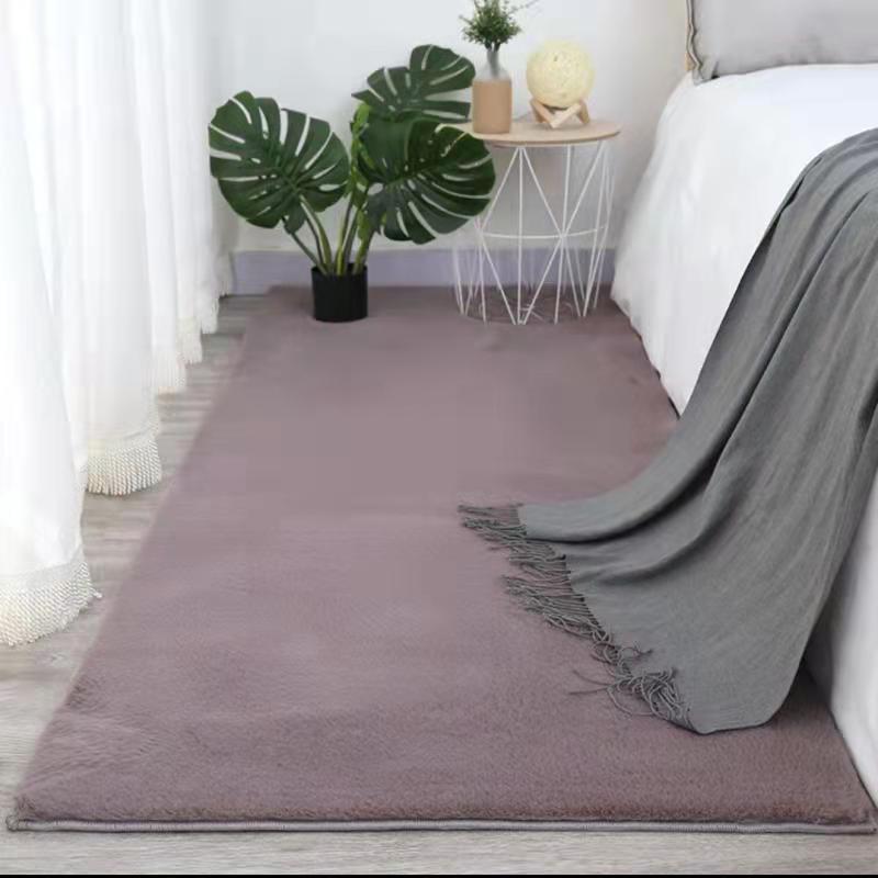 

Коврик для спальни и гостиной из плюшевого меха кролика в скандинавском стиле 140x200 cm