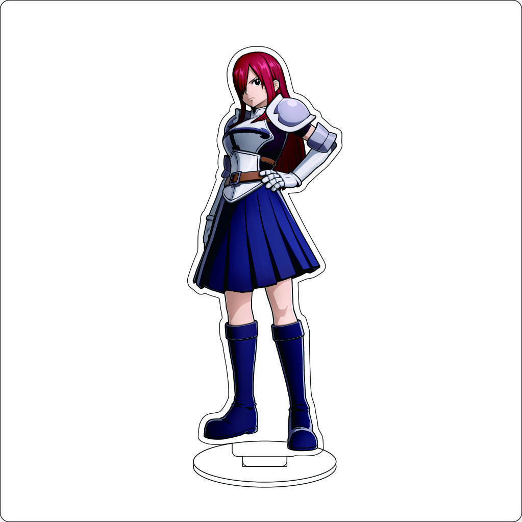 16CM Anime FAIRY TAIL Acrylic Stand Ornaments Jellal Fernandes Gray Fullbuster Mirajane·Strauss Figure Stand Halloween Gifts