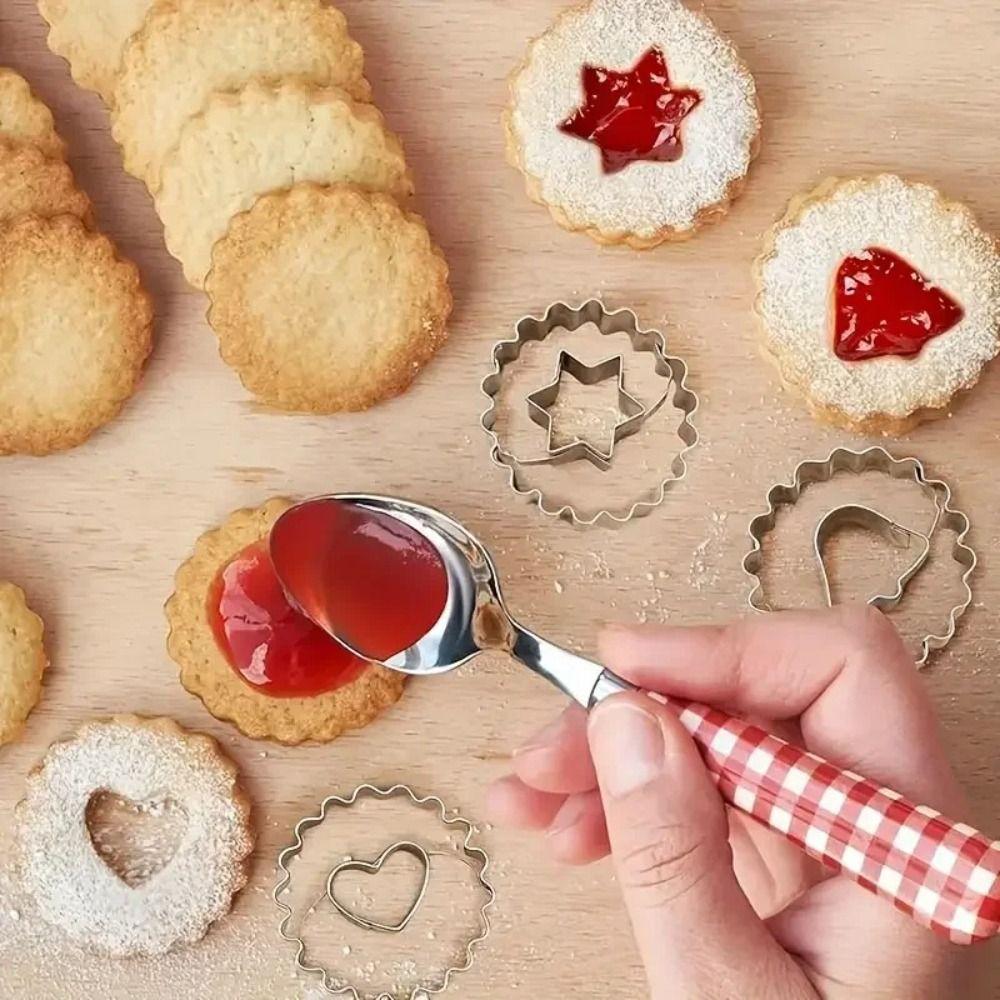 9pcs Xmas Tree Biscuit Baking Tools 304 Stainless Steel Pastry Mold  Christmas Baking