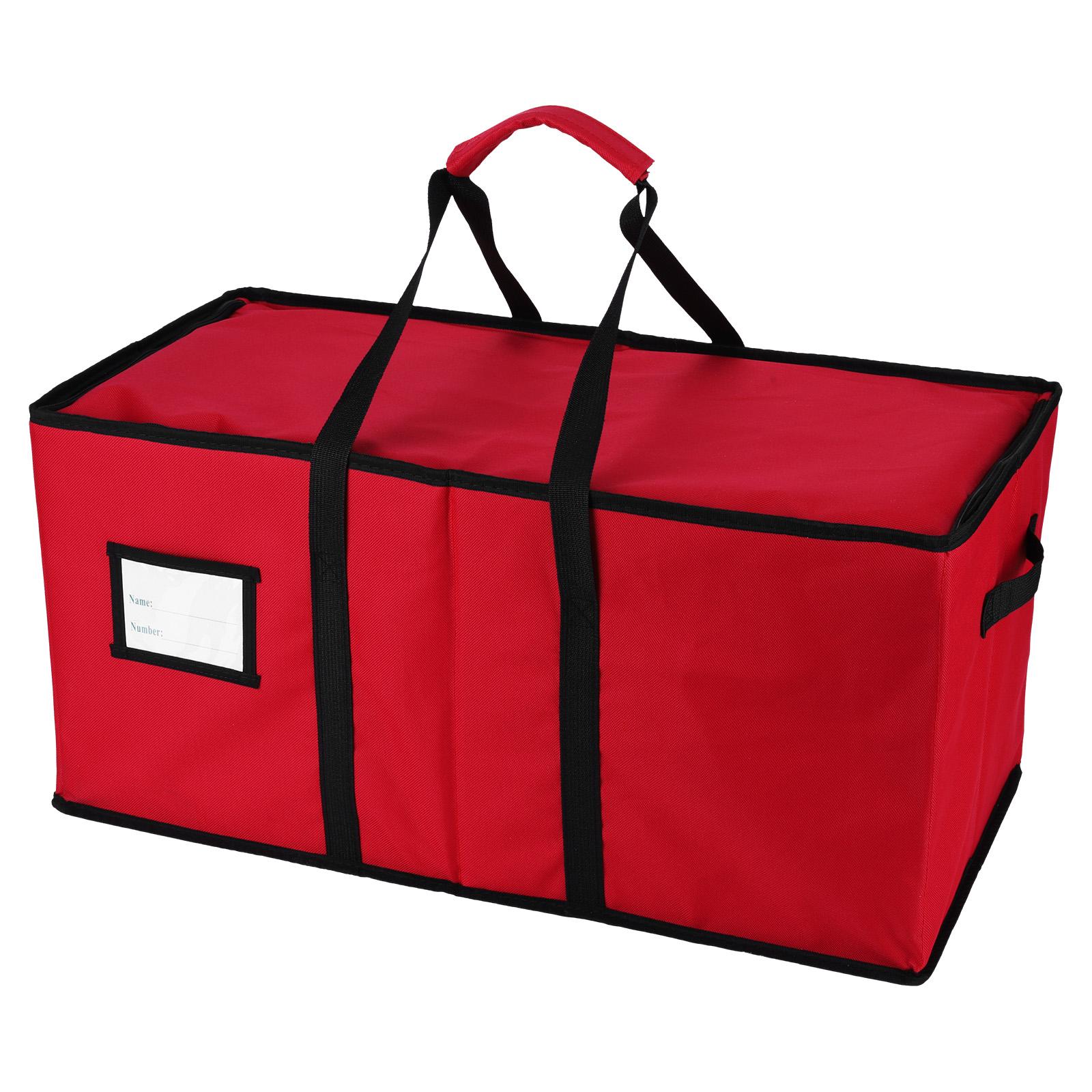 

Red Oxford Christmas Decor Storage Box With 128 Compartment Christmas Storage Container Xmas Decorations Organizer красный