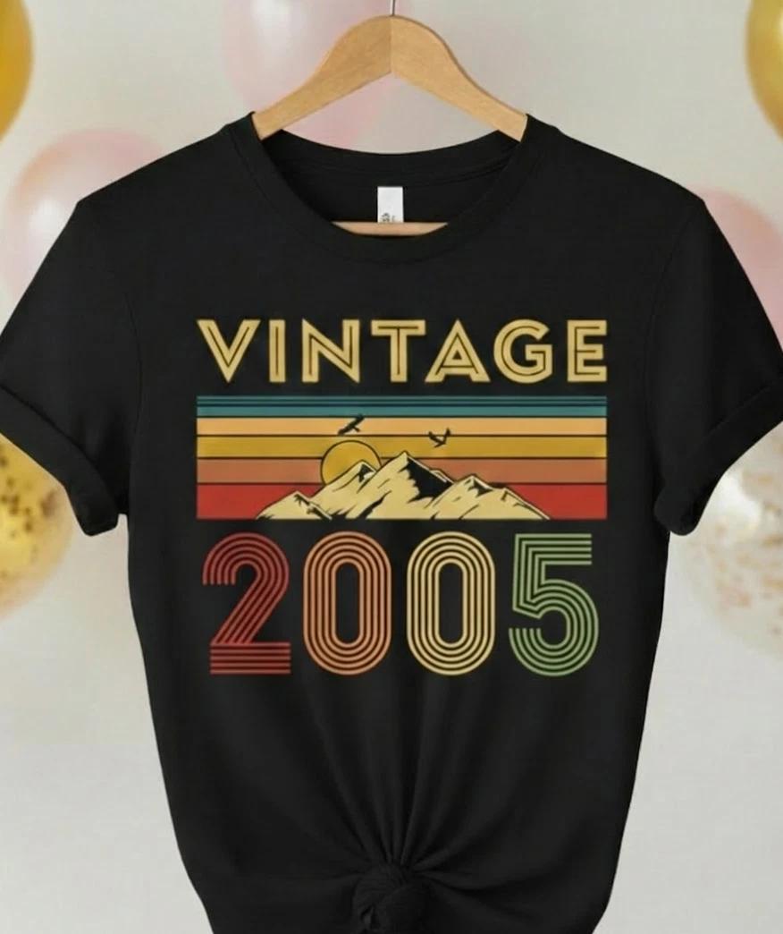 Vintage 2005 Birthday T- Shirt –21st Birthday Gift for Her M