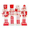 Wooden Nutcracker Figures Large King Nutcrackers Christmas Decorations Traditional Wood Nutcracker Decor For Festive Xmas