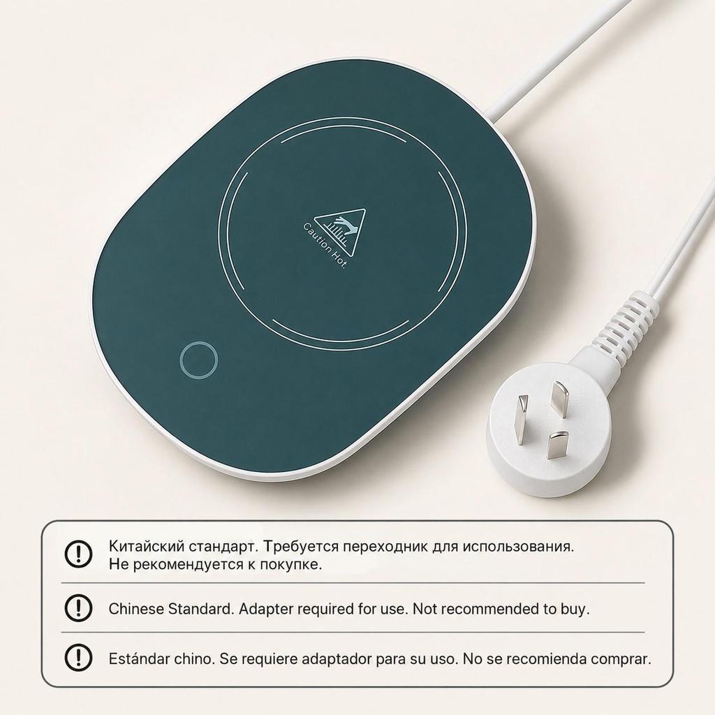 Smart Thermostatic Coaster Suitable for Home and Office Suitable for Hot Coffee Tea Milk Water Portable and Waterproof