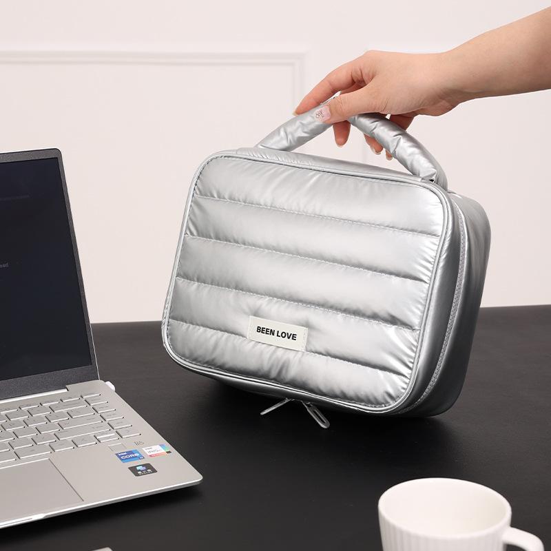 

Digital Bag, Data Cable Storage Bag, Headphone Power Bank, Storage Bag, Travel Storage Bag, Portable, Lightweight Design рожевий