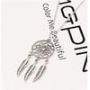 Hollow Dreamcatcher Pendant Necklace for Women Fashion Leaf Feather Necklaces Vintage Ethnic Fashion Party Jewelry Gift Bijoux