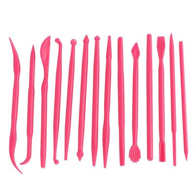 14Pcs DIY Plastic Clay Sculpting Set Pottery Shaper Polymer Modeling Hand Tool