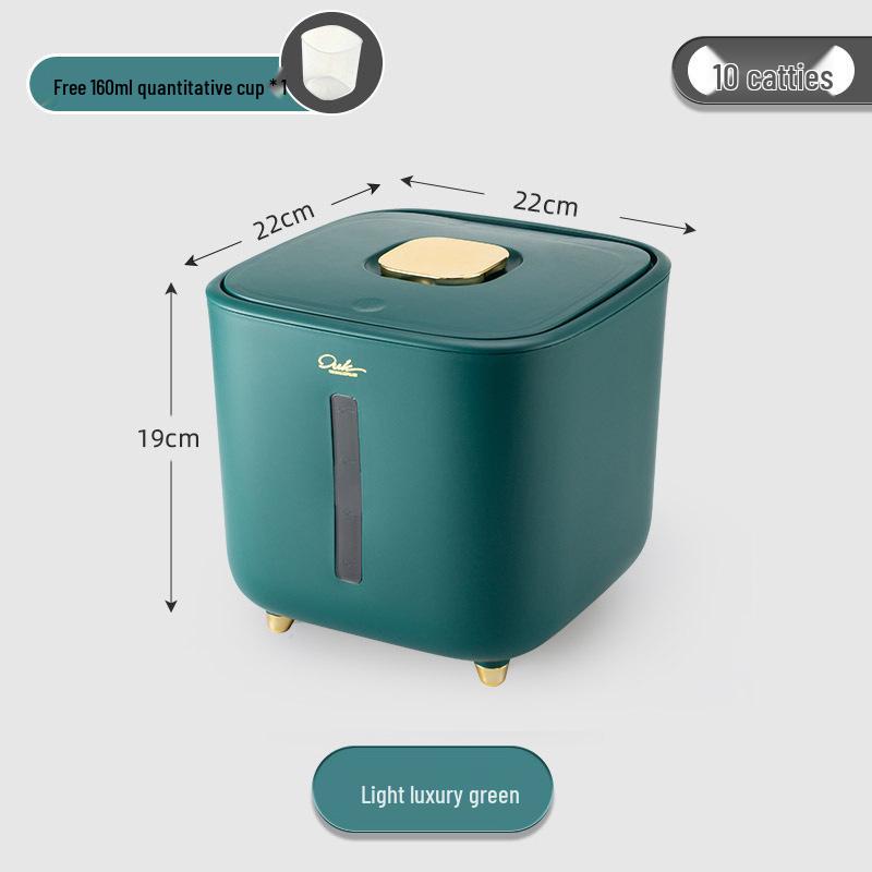 Japanese-Style Insect & Moisture-Proof 20 Jin Rice Storage Box
