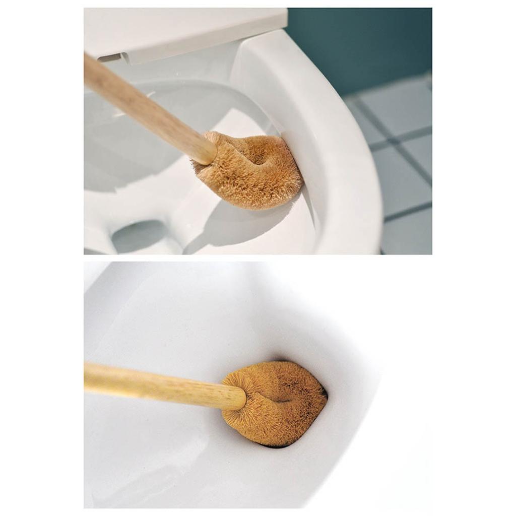 Wooden Toilet Brush Natural   Toilet Cleaning Brush Bathroom Brush
