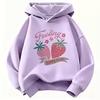 Fashion Strawberry Design Hoodie Kids Children's Sweatshirt Hoody Girls Casual Hoodies Hip Hop Clothes Sweet